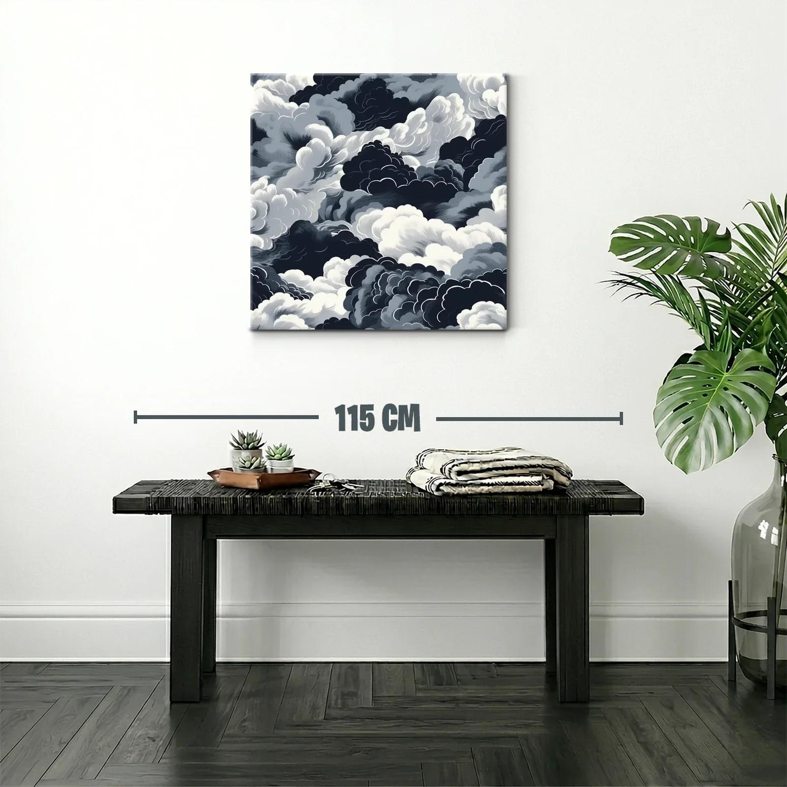 Composición de nubes en tonos grises y negros intensos — miniatura 2