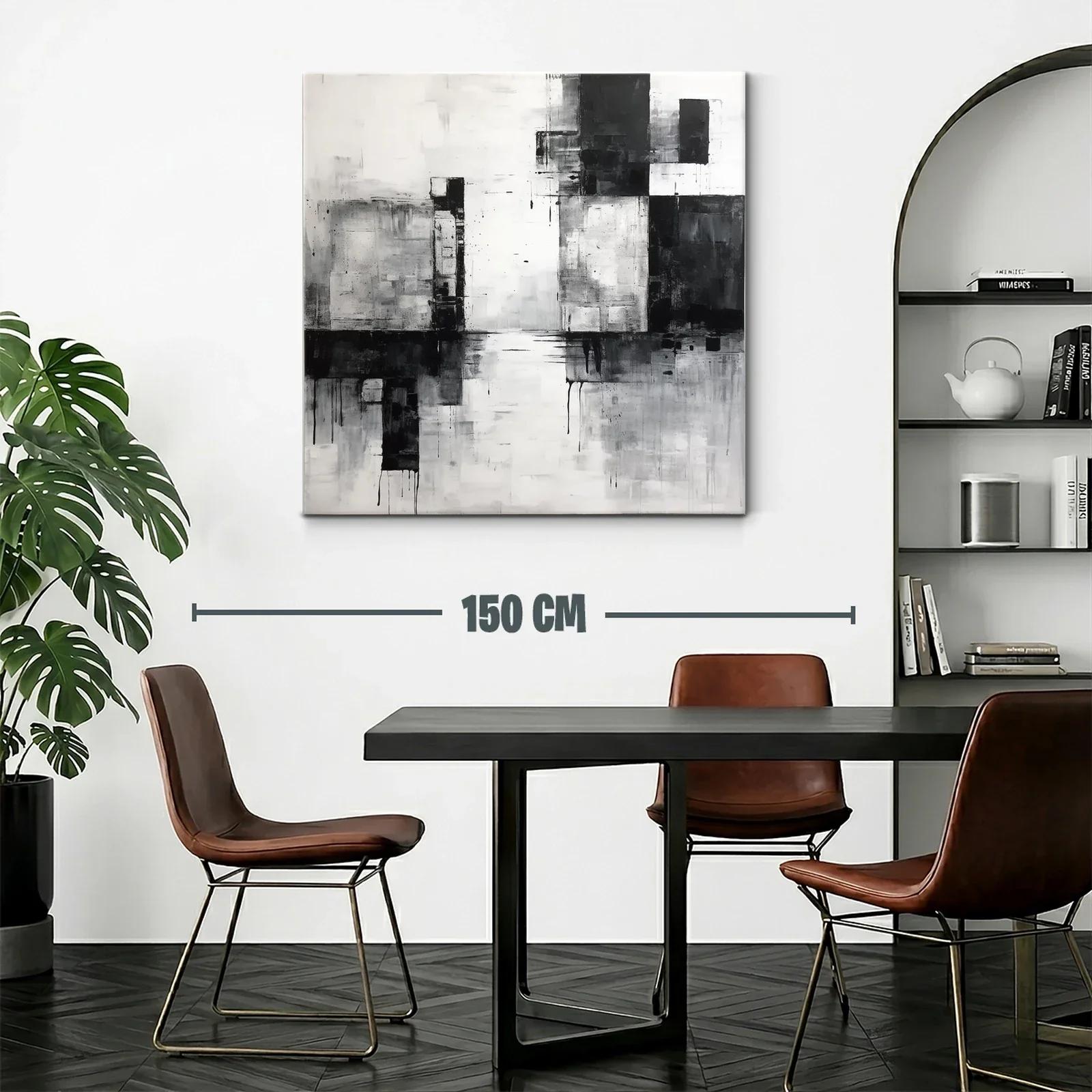 Composición abstracta en escala de gris y negro — miniatura 2
