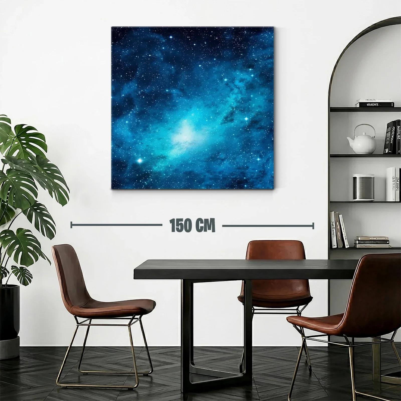 Caótico cielo estrellado en tonos azules brillantes — miniatura 2