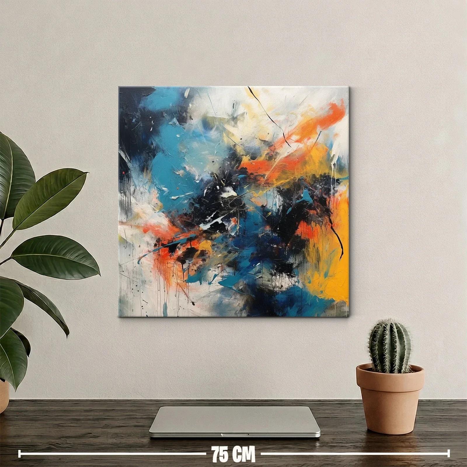 Composición abstracta vibrante con contrastes intensos — miniatura 2