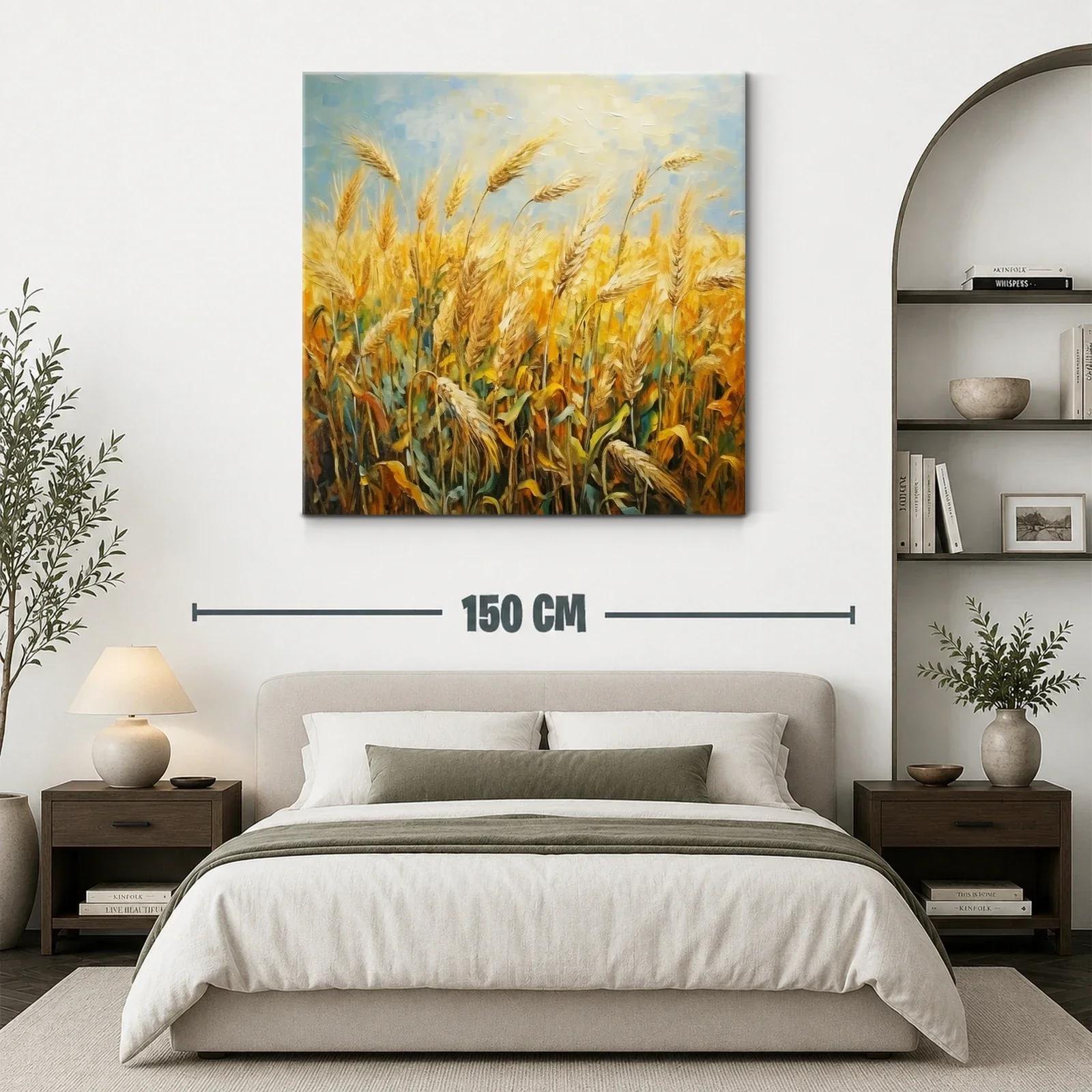 Trigal dorado bajo un cielo sereno y claro — miniatura 3