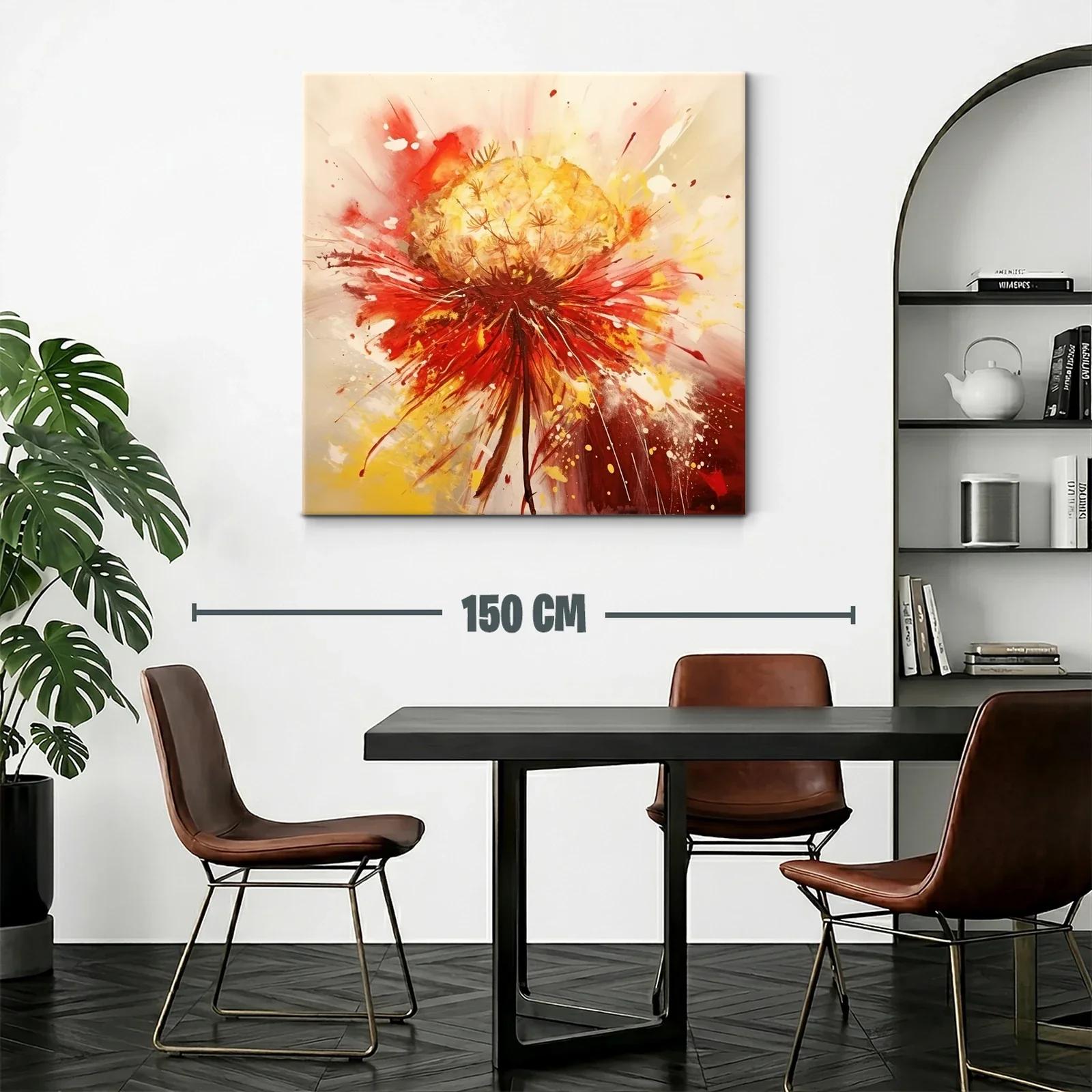 Exuberante explosión floral en tonos cálidos y vibrantes — miniatura 2