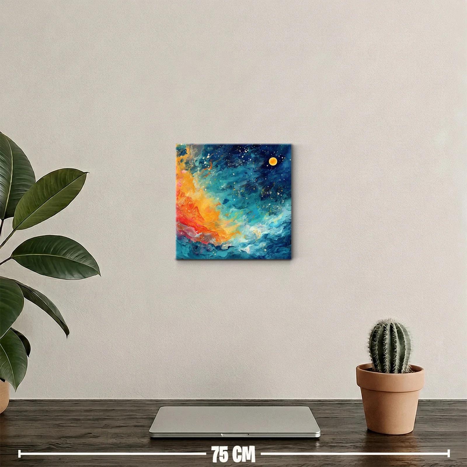 Explosión de colores vibrantes en un paisaje cósmico — miniatura 2