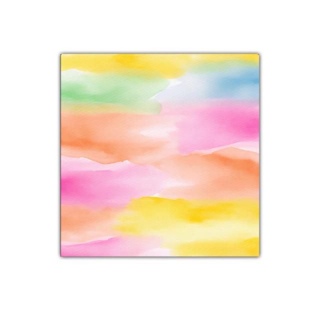 Cuadro decorativo con suaves tonos pastel y acuarelados