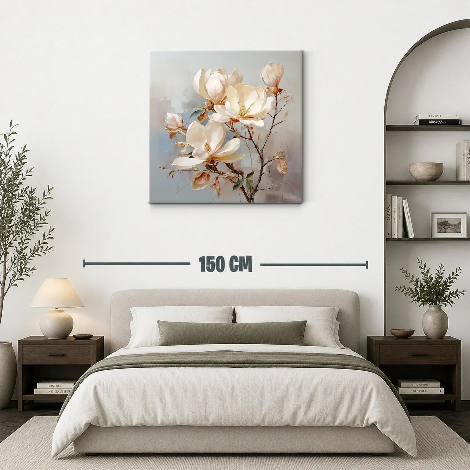 Elegancia natural con flores blancas y tonos neutros — miniatura 3