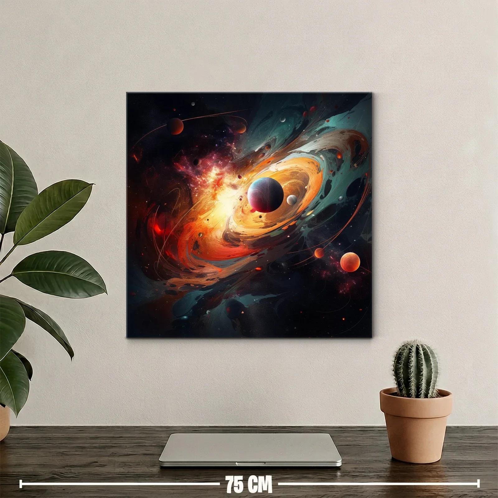 Explosión Cósmica con Planetas en Movimiento — miniatura 2