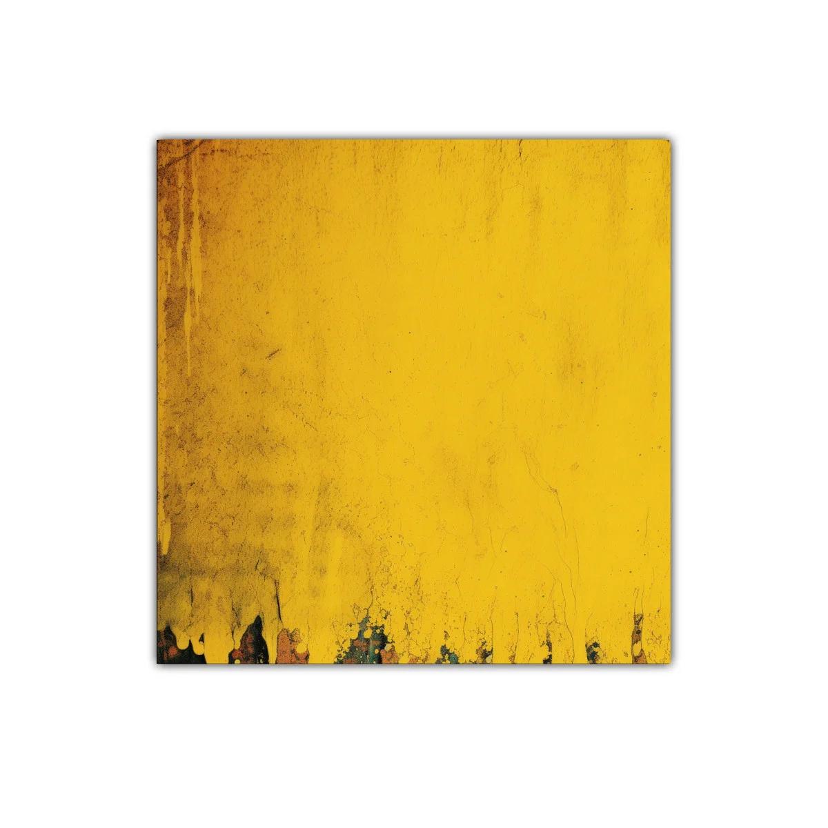 Cuadro decorativo arte abstracto en tonos amarillos vivos — imagen principal