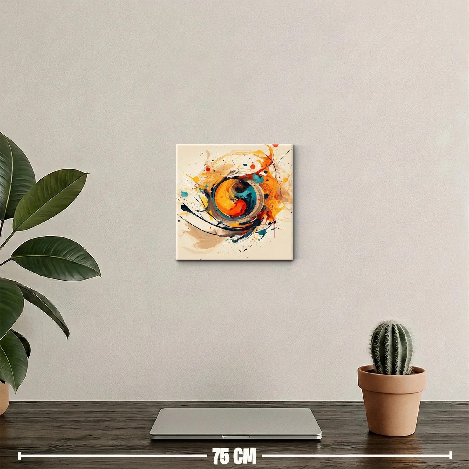 Composición abstracta con explosión de colores vibrantes — miniatura 2
