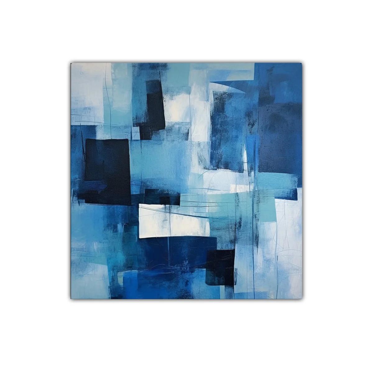 Composición abstracta en tonos azules y blancos — imagen principal