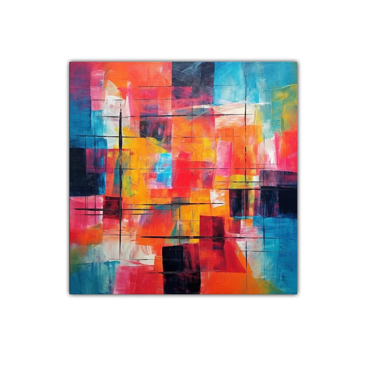 Composición vibrante de tonos cálidos y fríos para decorar — imagen principal