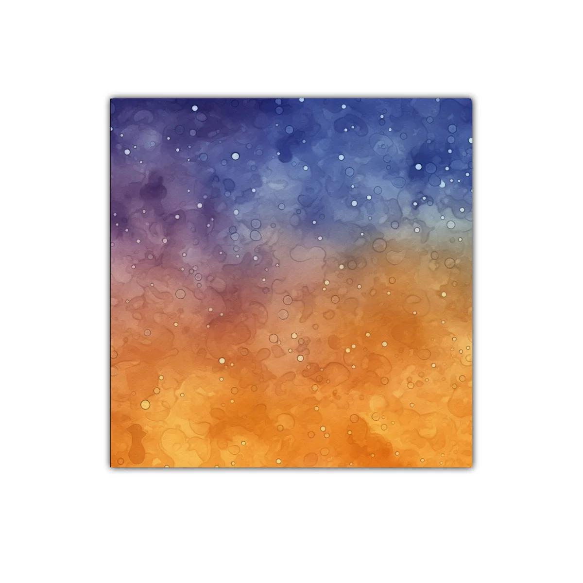 Cuadro abstracto con degradado cálido y frío luminoso — imagen principal