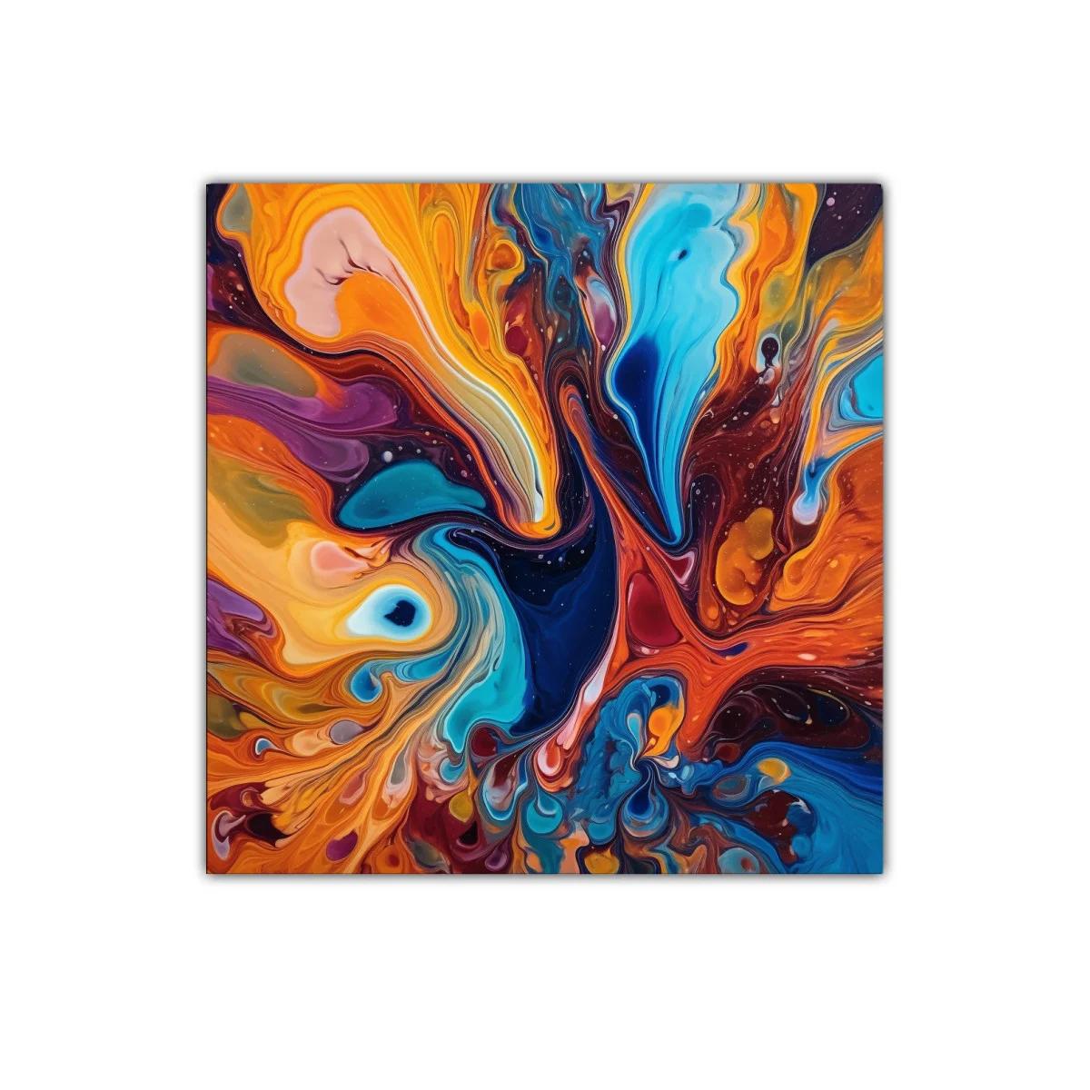 Explosión de colores vibrantes en arte abstracto fluido — imagen principal