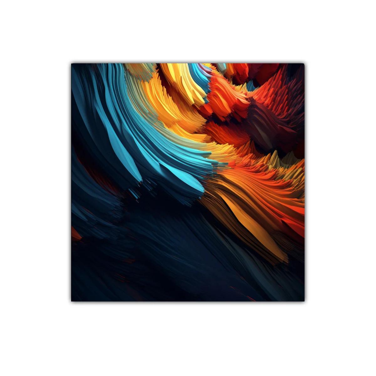 Explosión de colores vibrantes en movimiento dinámico