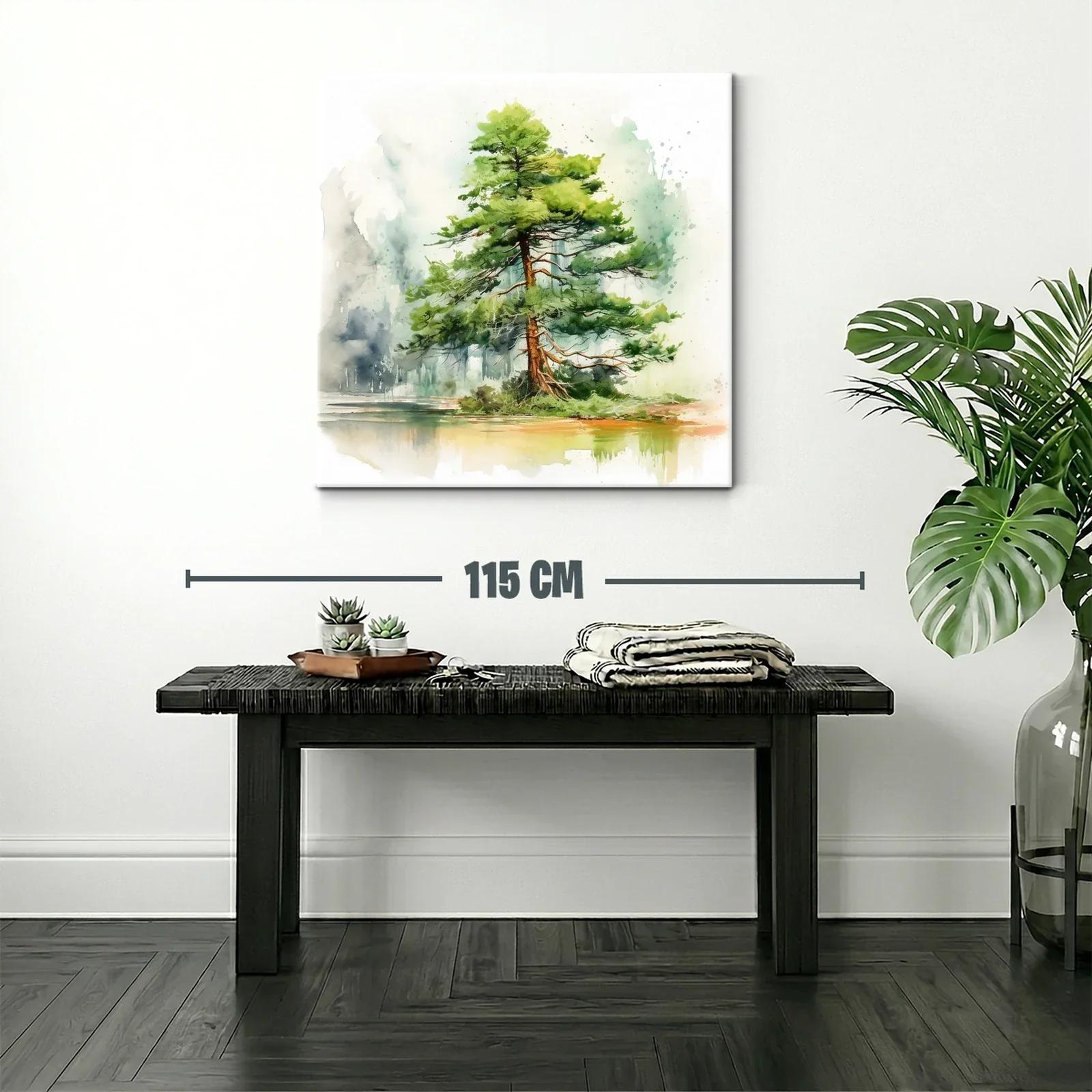 Elegante árbol solitario en paisaje sereno y natural — miniatura 2