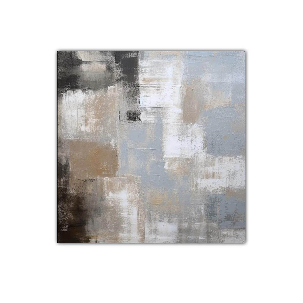 Cuadro abstracto con tonos neutros para ambientes modernos