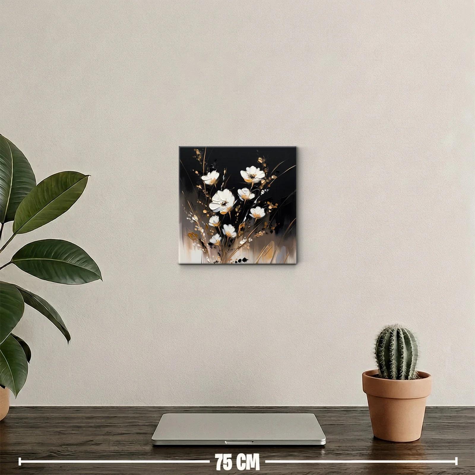 Elegancia floral en tonos neutros con toques dorados — miniatura 2