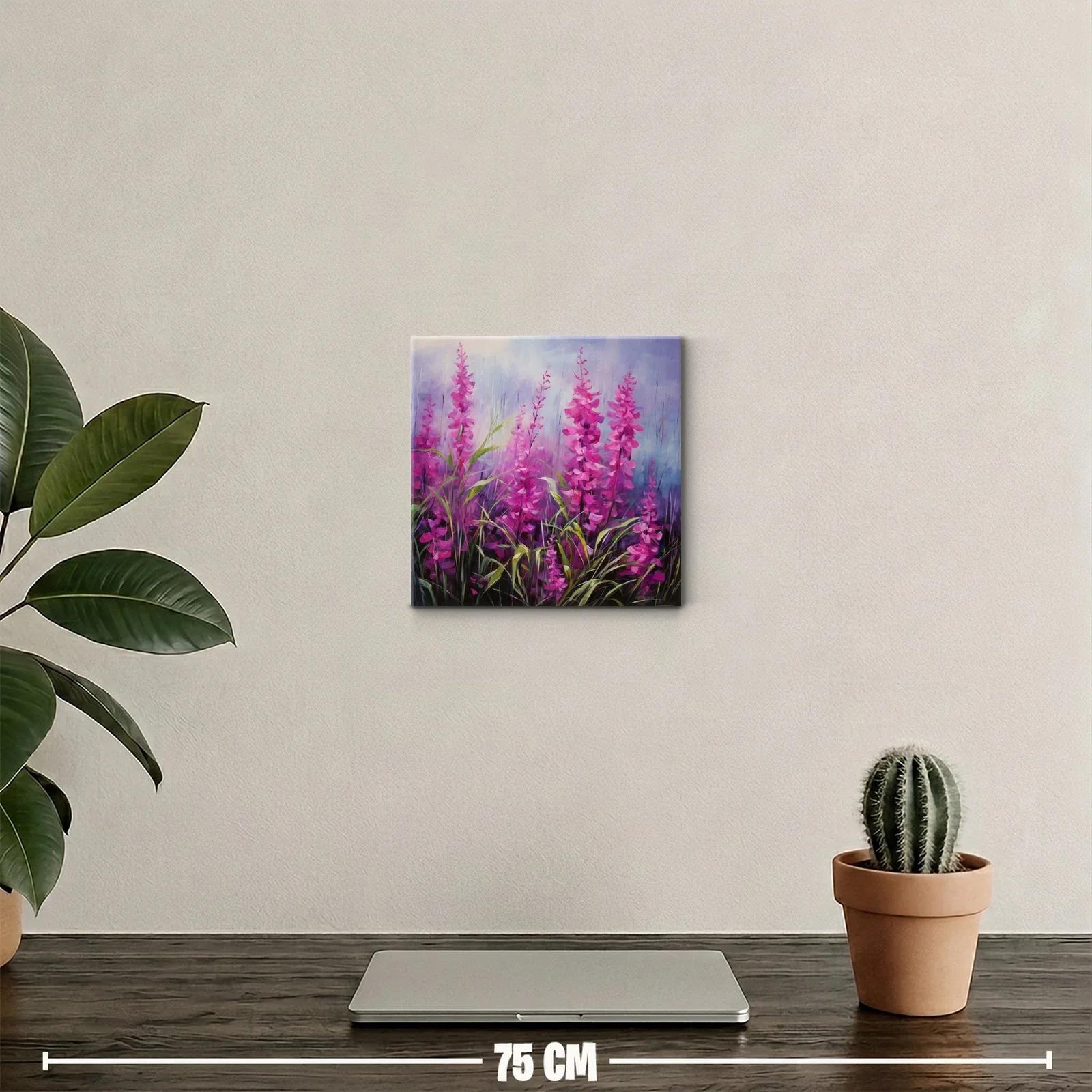Vibrantes flores rosas en paisaje sereno y natural — miniatura 2