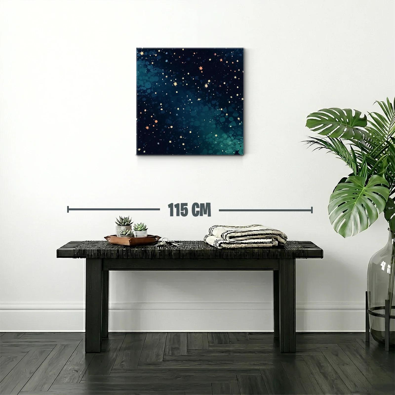 Cuadro Estrellas Brillantes en Fondo Azul Profundo — miniatura 2