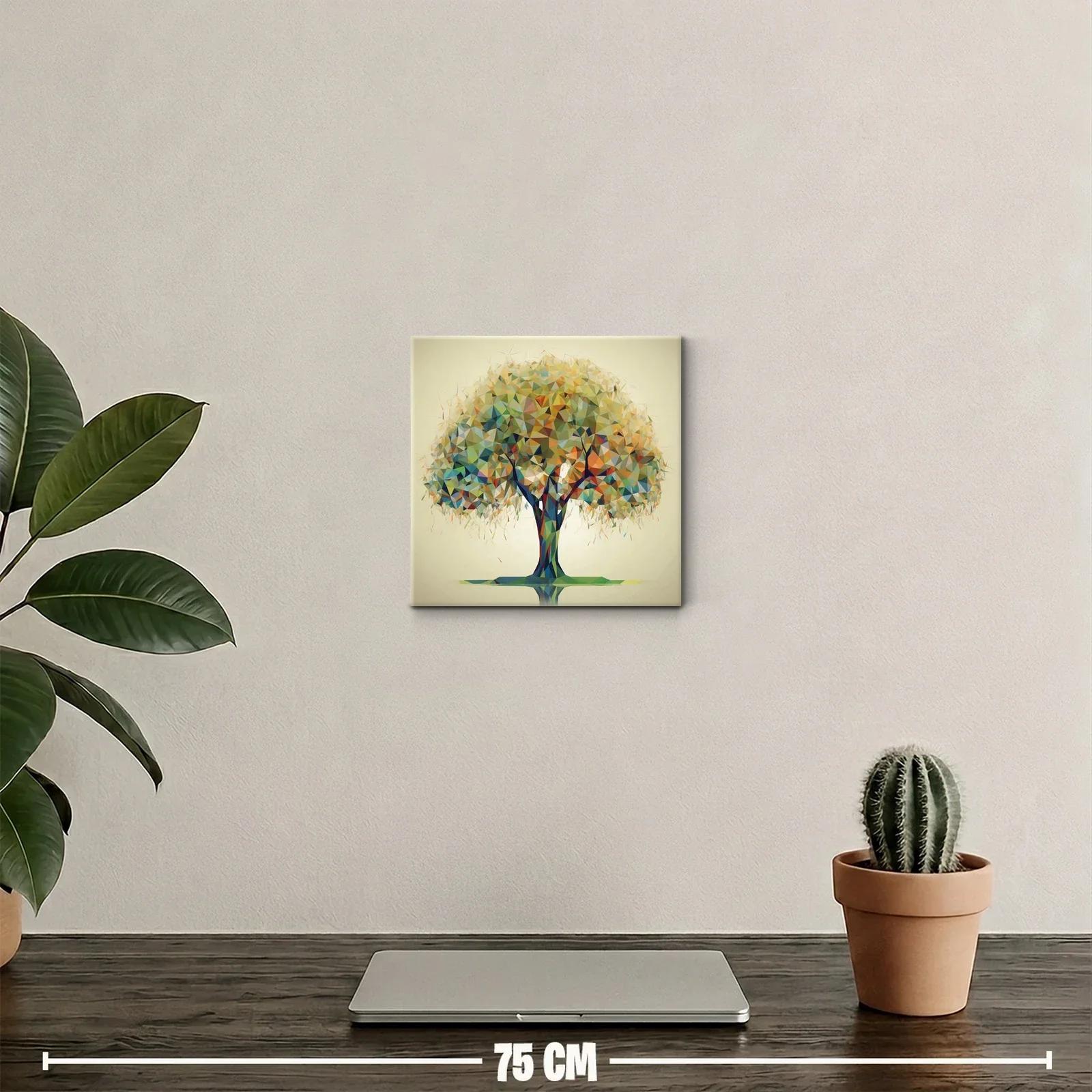 Árbol colorido con estilo geométrico y vibrante — miniatura 2