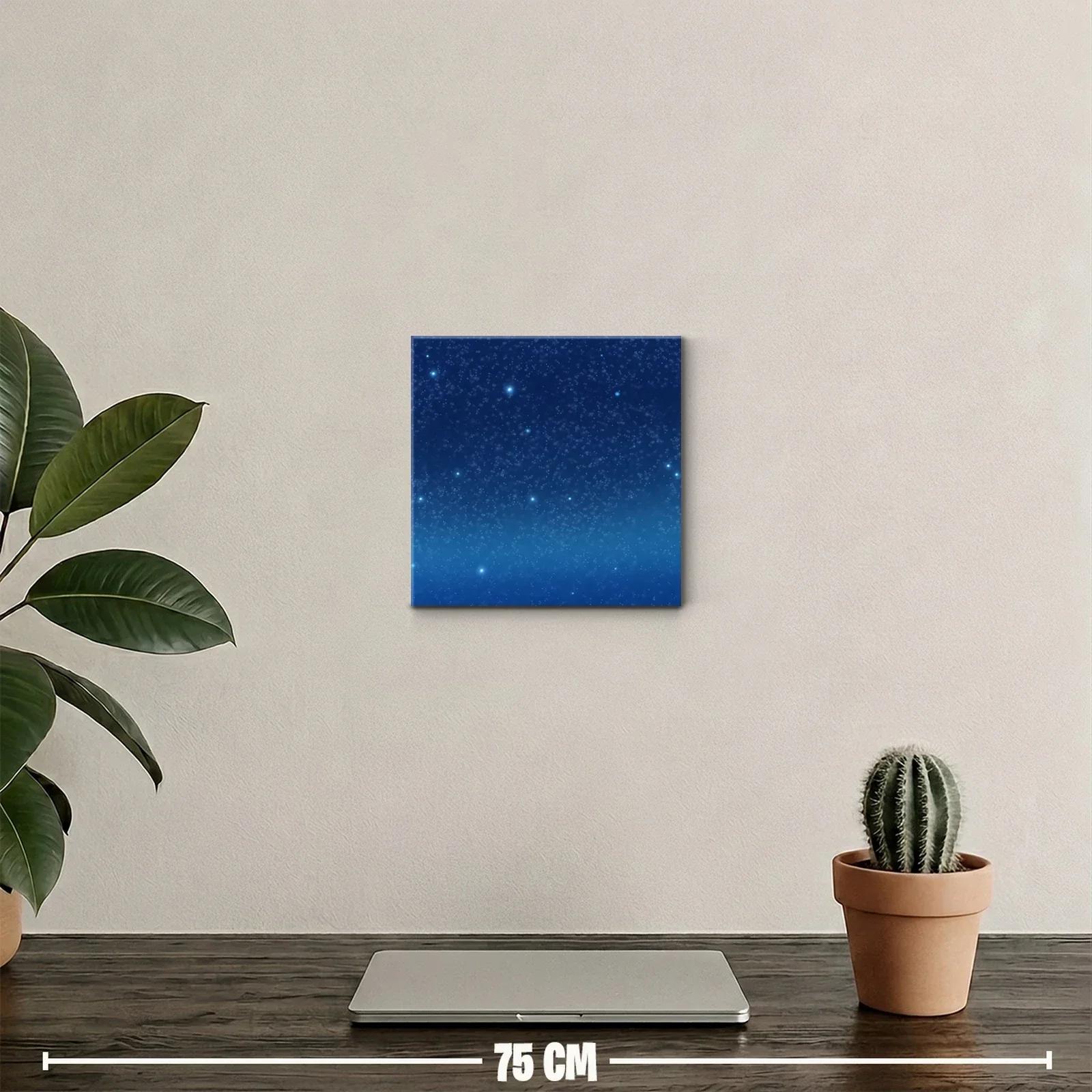 Cielo Estrellado con Destellos Brillantes en Azul Profundo — miniatura 2