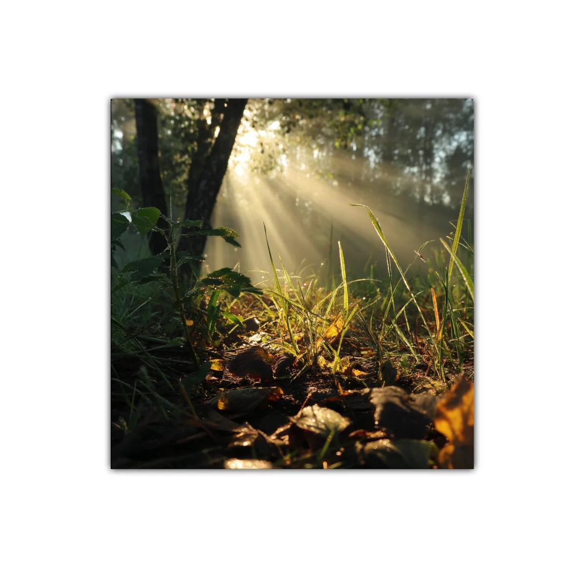 Rayos de sol entre hojas y naturaleza en calma — imagen principal