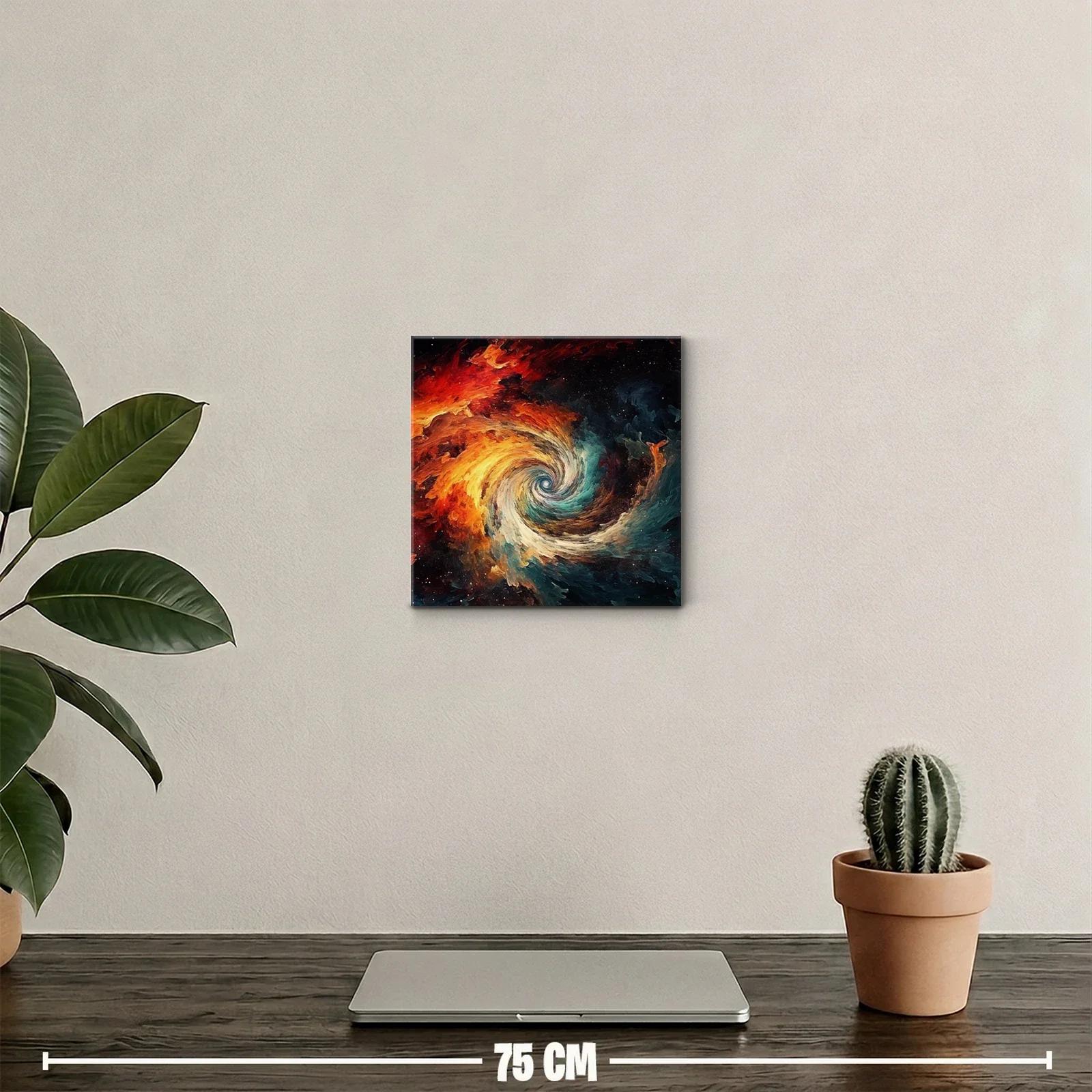 Explosión cósmica de energía y color en espiral vibrante — miniatura 2