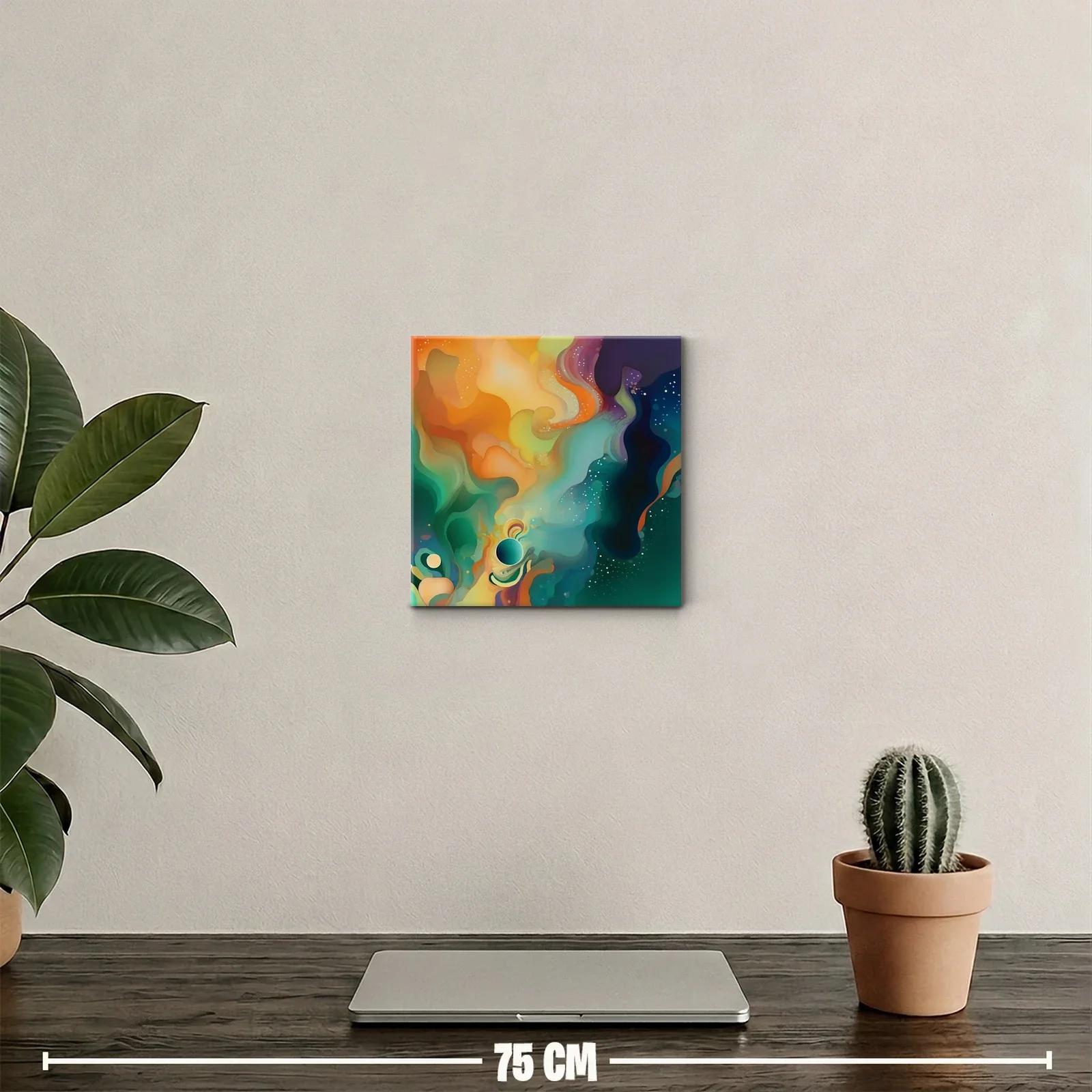 Explosión abstracta de colores vibrantes y formas ondulantes — miniatura 2