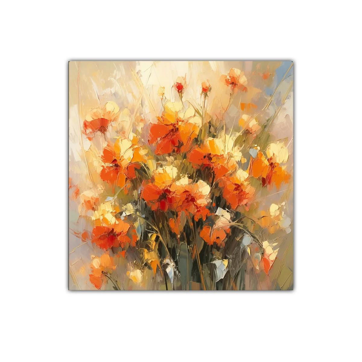 Ramo vibrante de flores otoñales en tonos cálidos — imagen principal