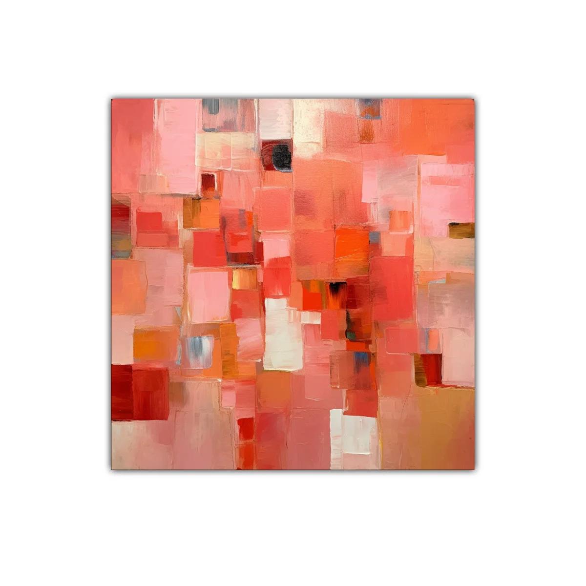 Composición Abstracta en Tonos Cálidos y Rosados — imagen principal