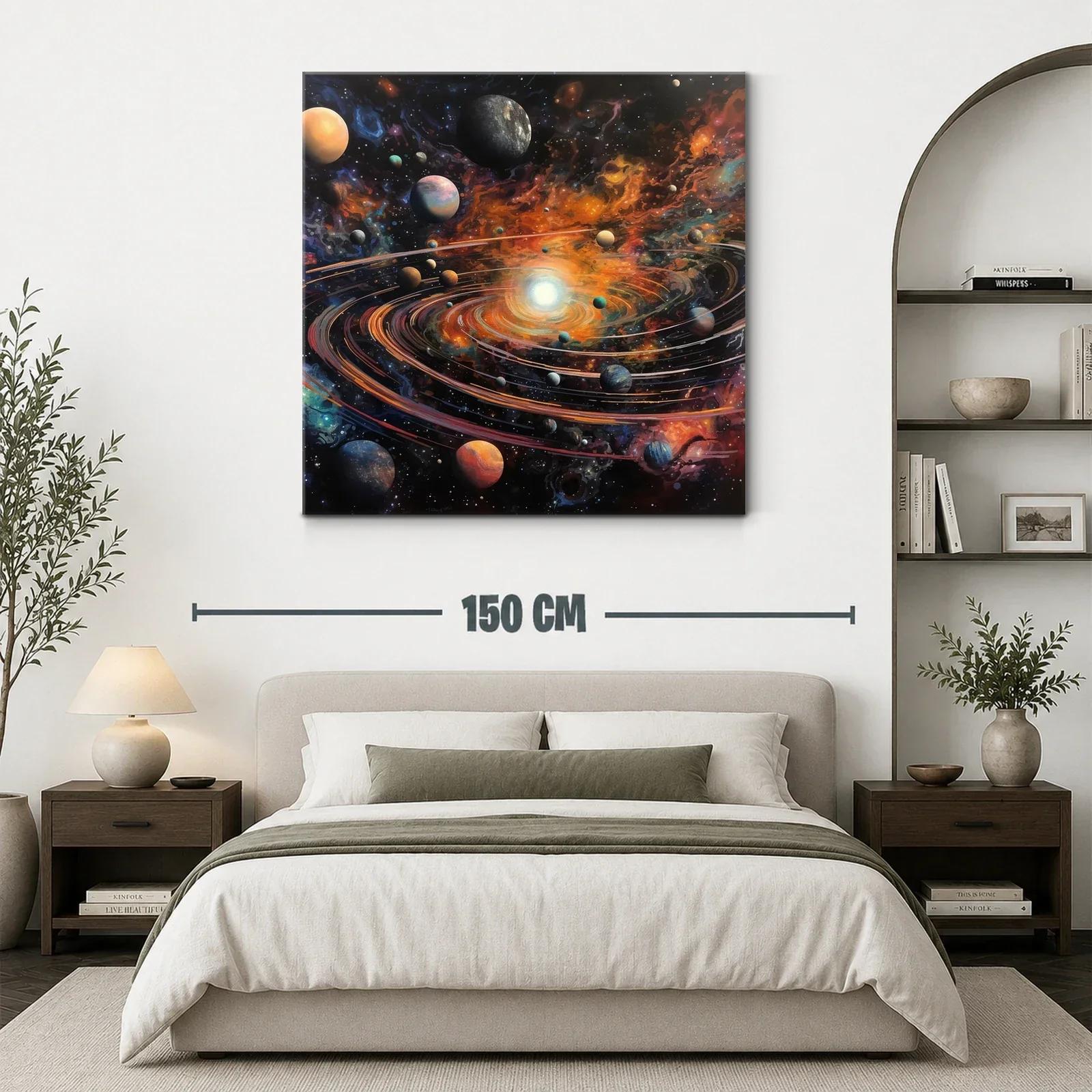 Universo dinámico con planetas y galaxias en movimiento — miniatura 3