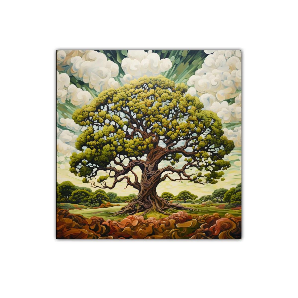 Majestuoso árbol con follaje vibrante en paisaje natural — imagen principal