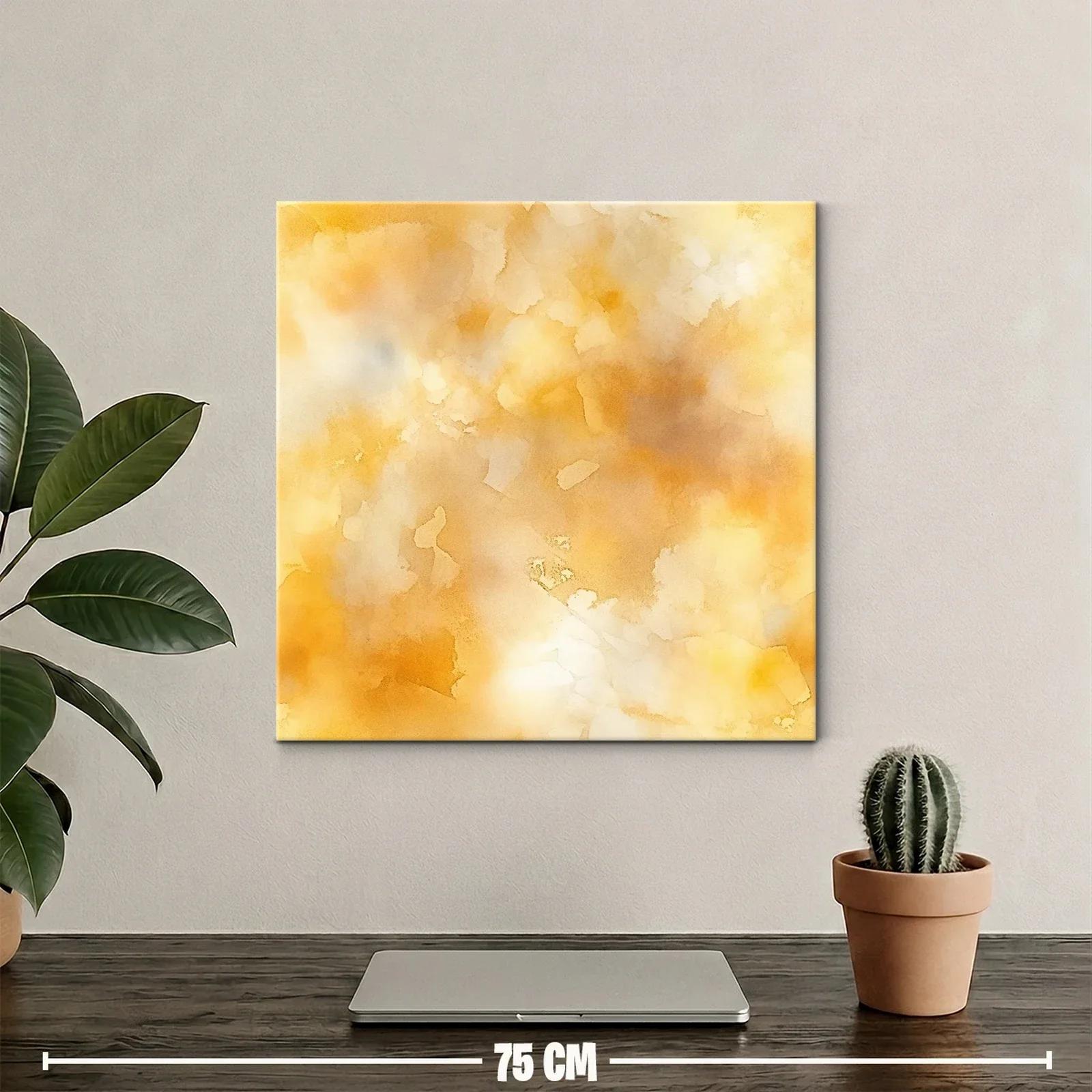 Cuadro Abstracto en Tonos Cálidos para Ambiente Sofisticado — miniatura 2