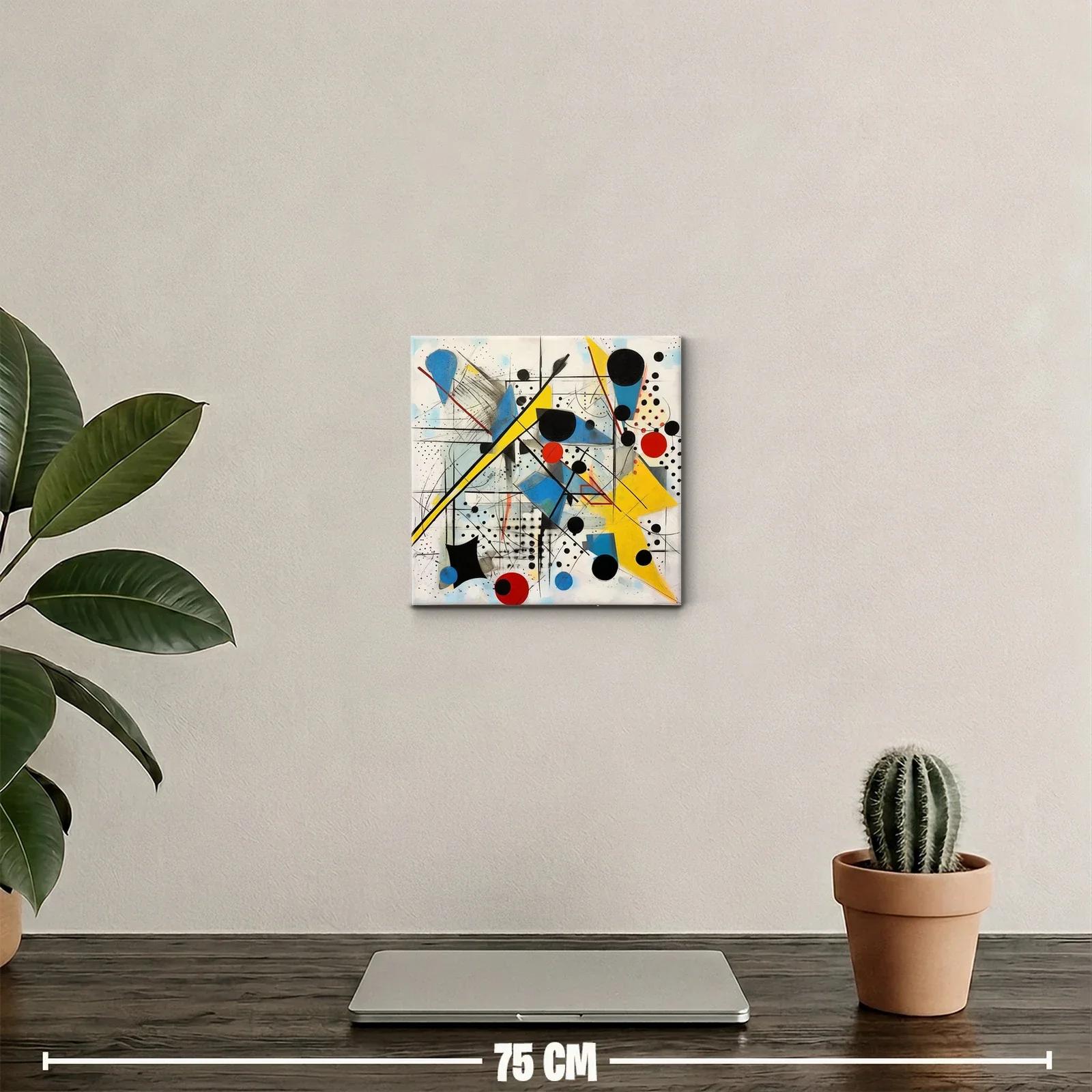 Composición abstracta con formas geométricas en colores vivos — miniatura 2