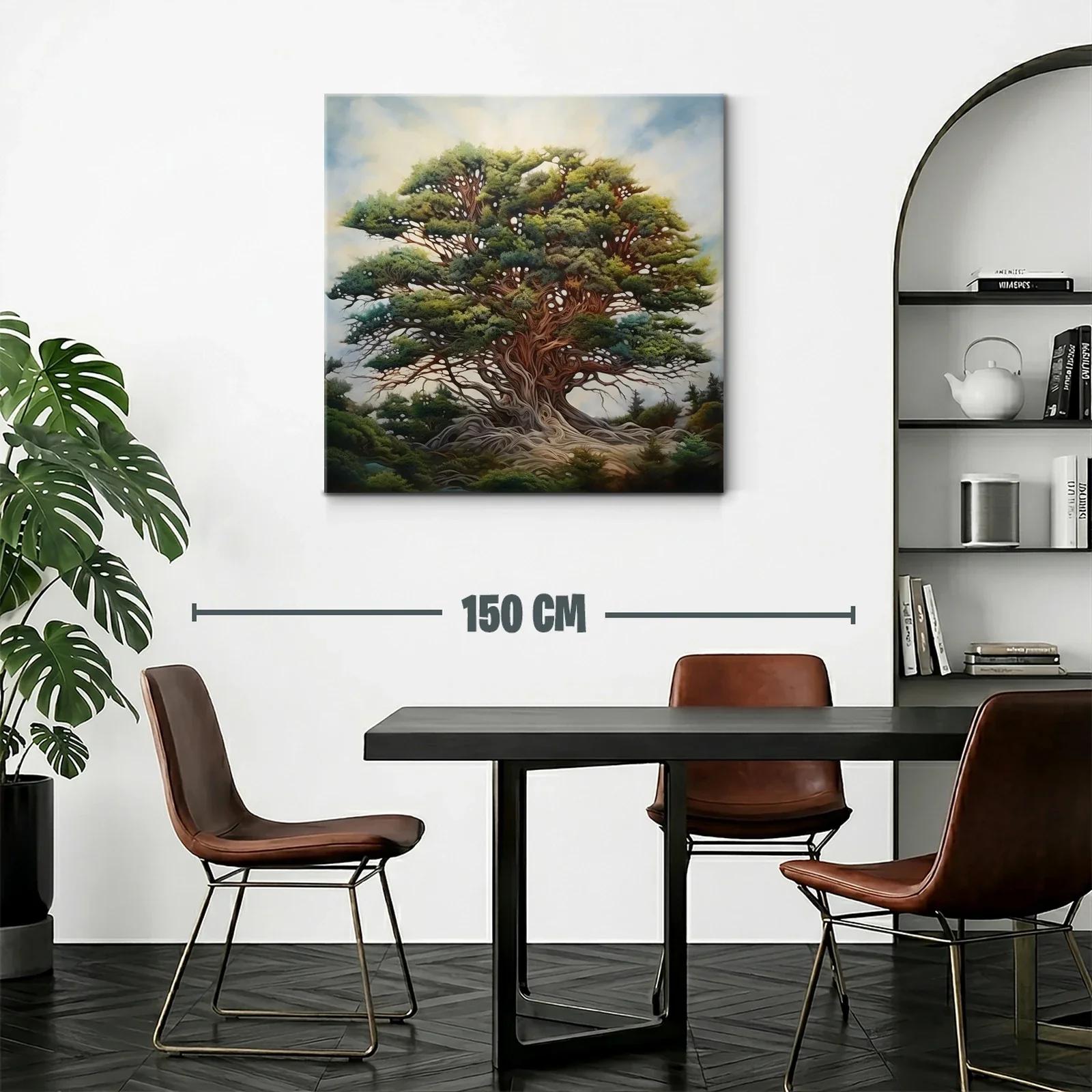Majestuoso árbol con follaje exuberante y raíces entrelazadas — miniatura 2