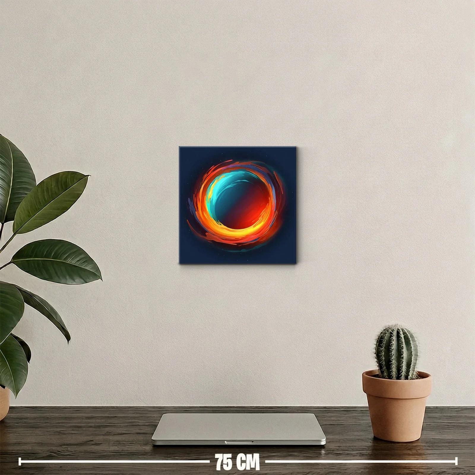 Arte Circular Energético con Explosión de Colores Vibrantes — miniatura 2