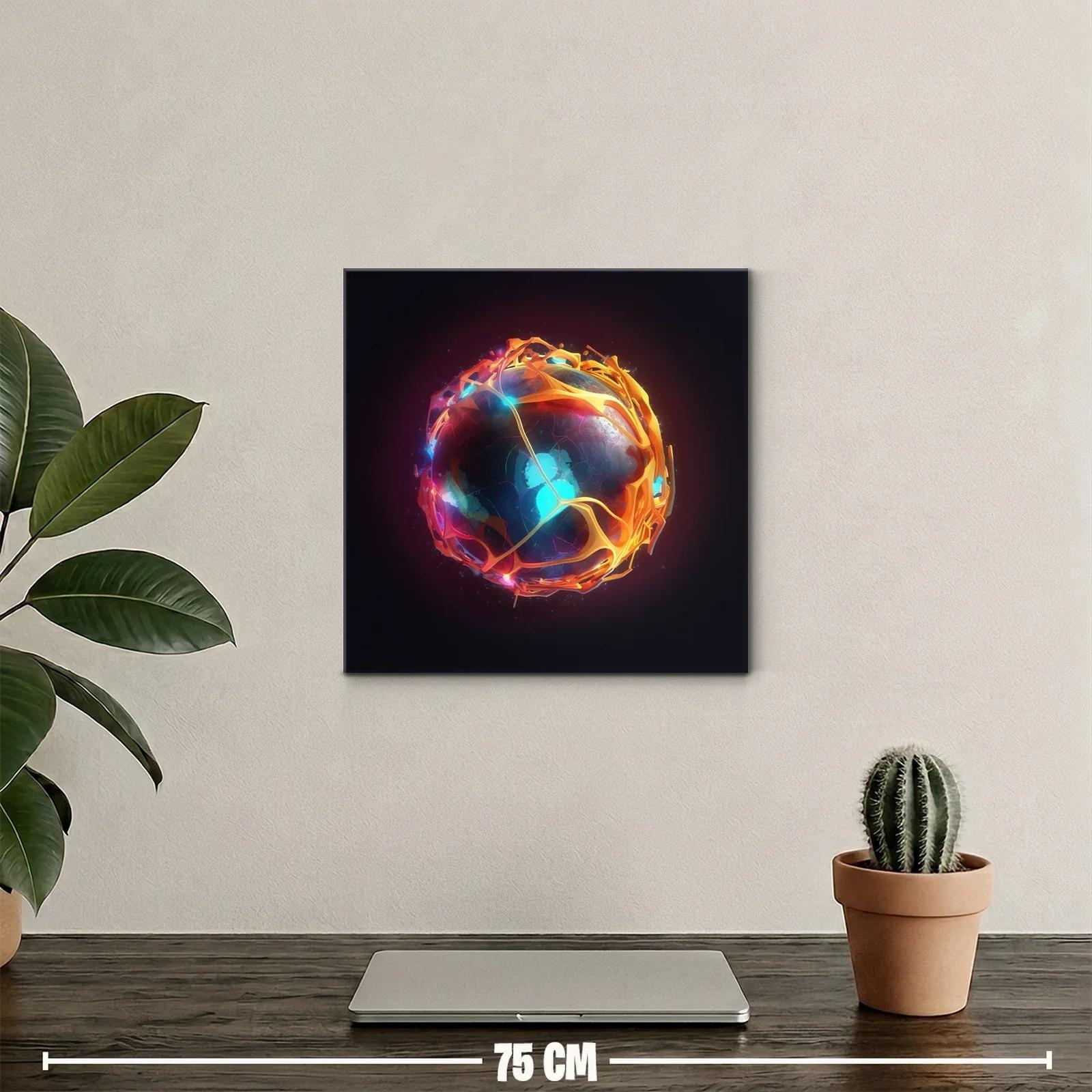 Esfera luminosa con patrones abstractos y energía vibrante — miniatura 2