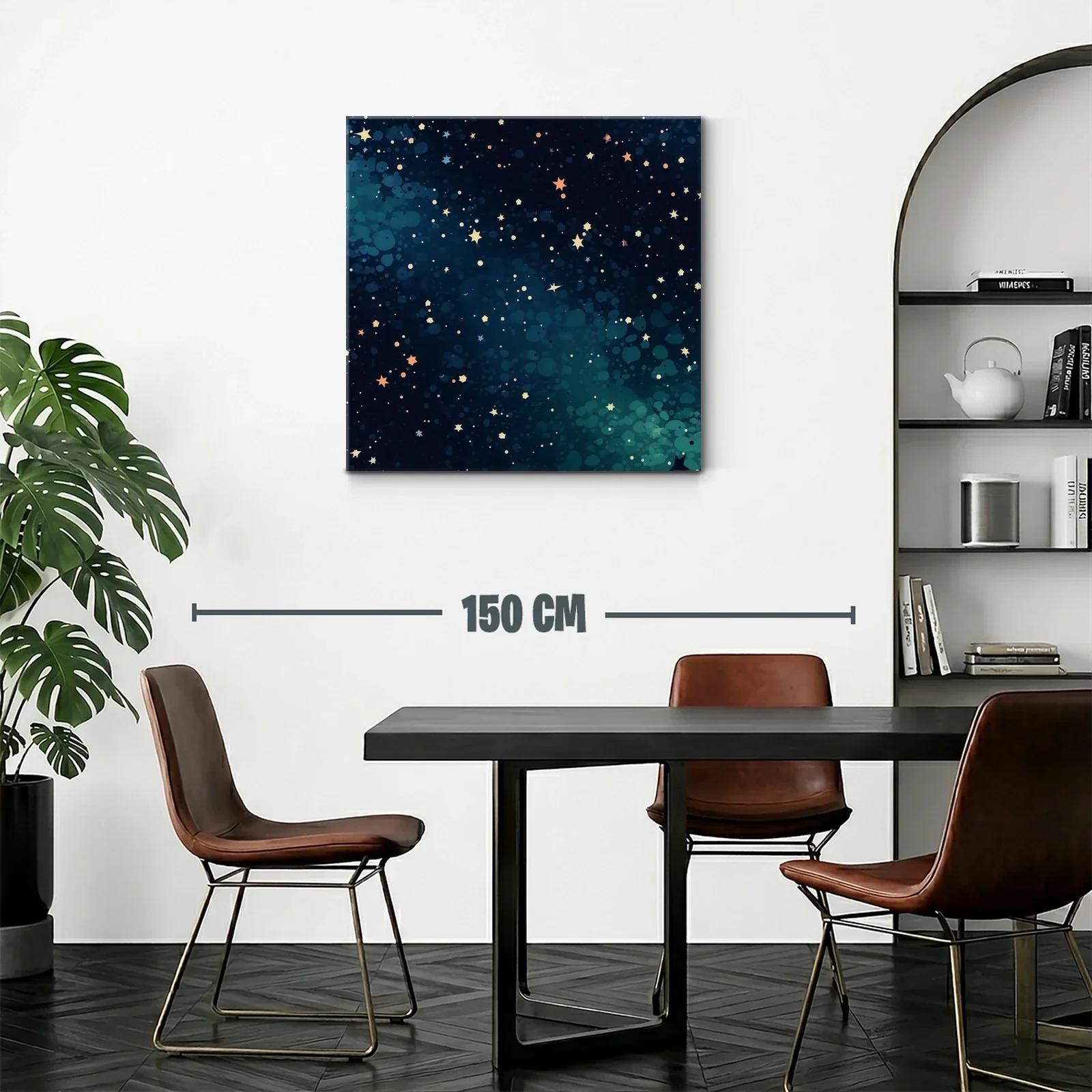 Cuadro Estrellas Brillantes en Fondo Azul Profundo — miniatura 2