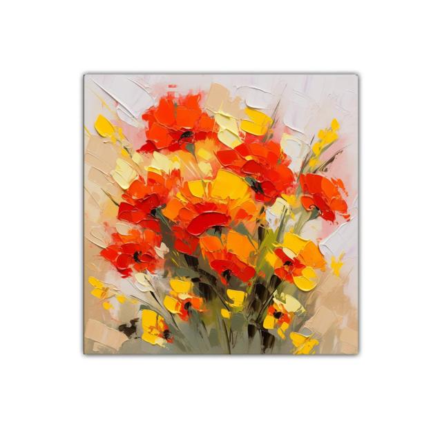 Florales vibrantes con tonos cálidos y energía natural