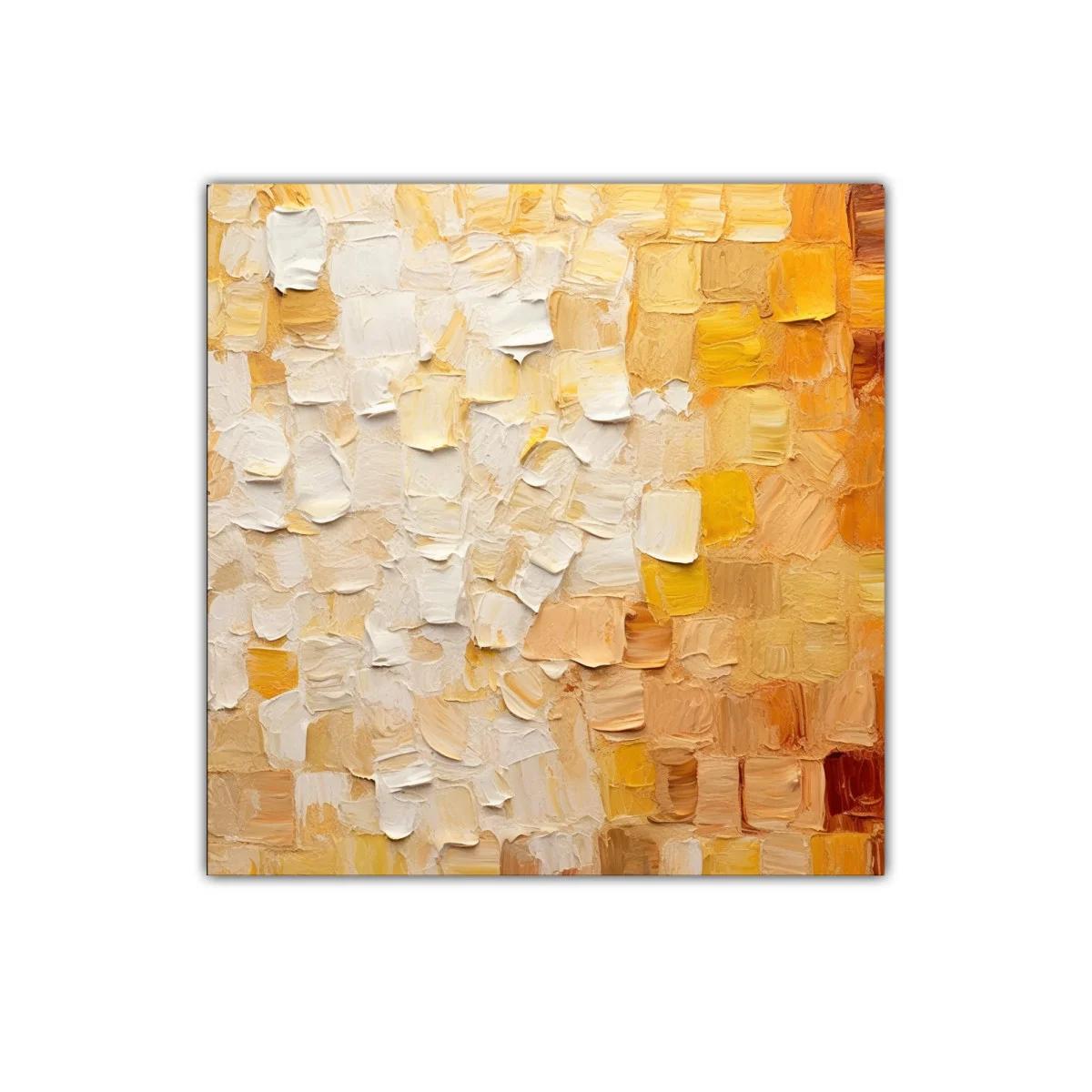 Cuadro abstracto tonos cálidos para ambiente acogedor