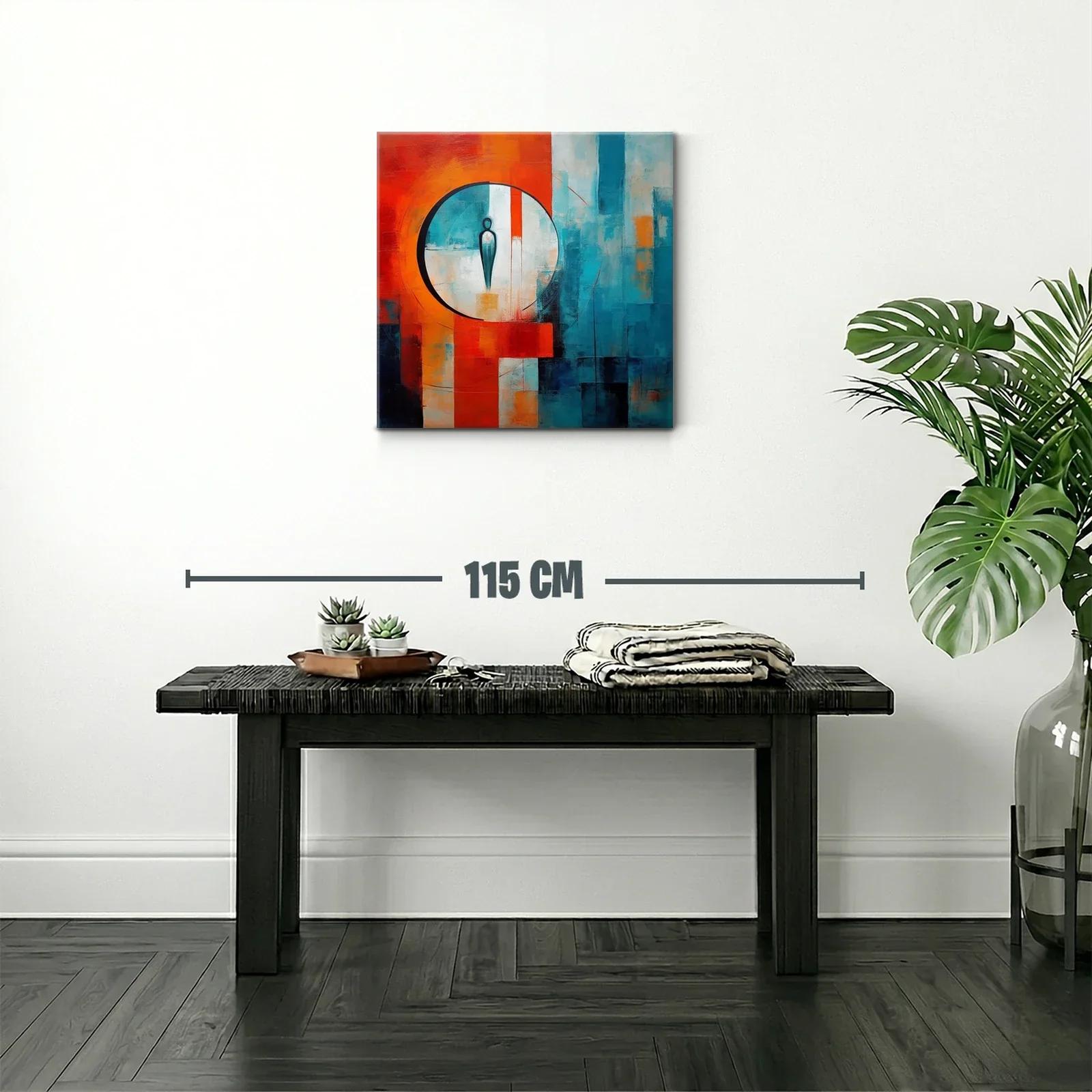 Figura abstracta en contraste vibrante y armonioso — miniatura 2