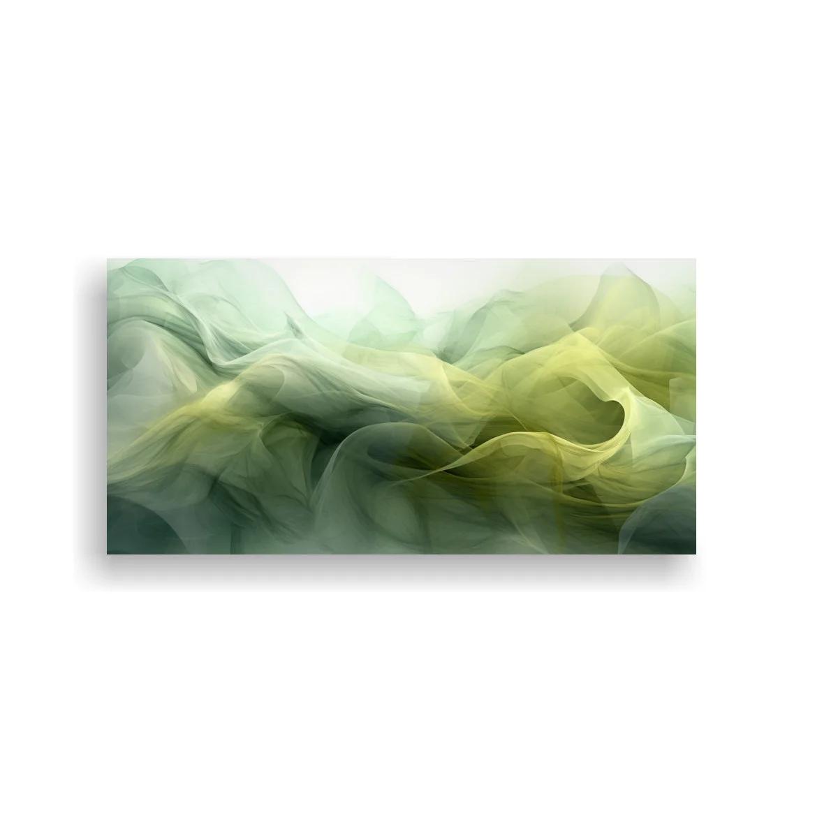 Cuadro de formas abstractas ondulantes con velos translúcidos — imagen principal