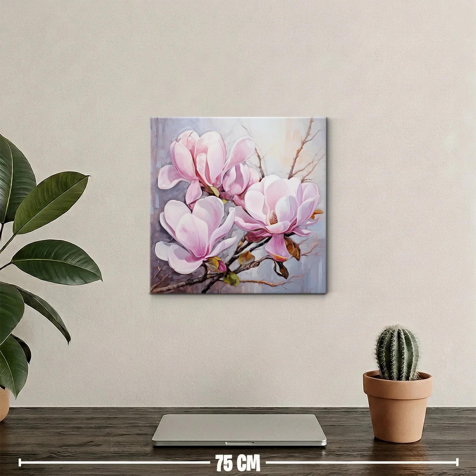 Delicadas flores de magnolia en tonos rosados y blancos — miniatura 2