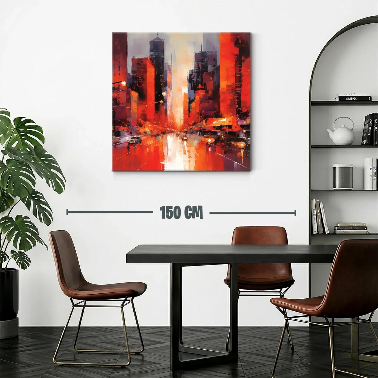 Atardecer vibrante en la ciudad moderna — miniatura 2
