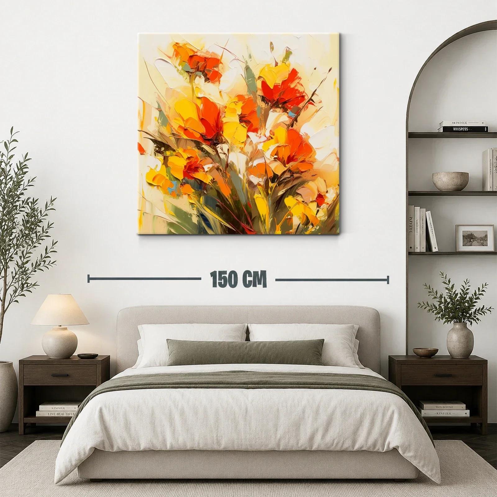 Explosión de Flores en Tonos Cálidos y Vibrantes — miniatura 3