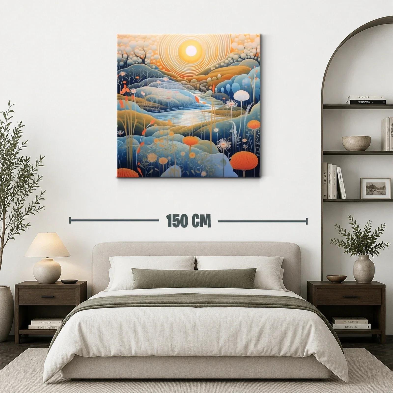 Paisaje onírico con cálidos tonos al amanecer — miniatura 3