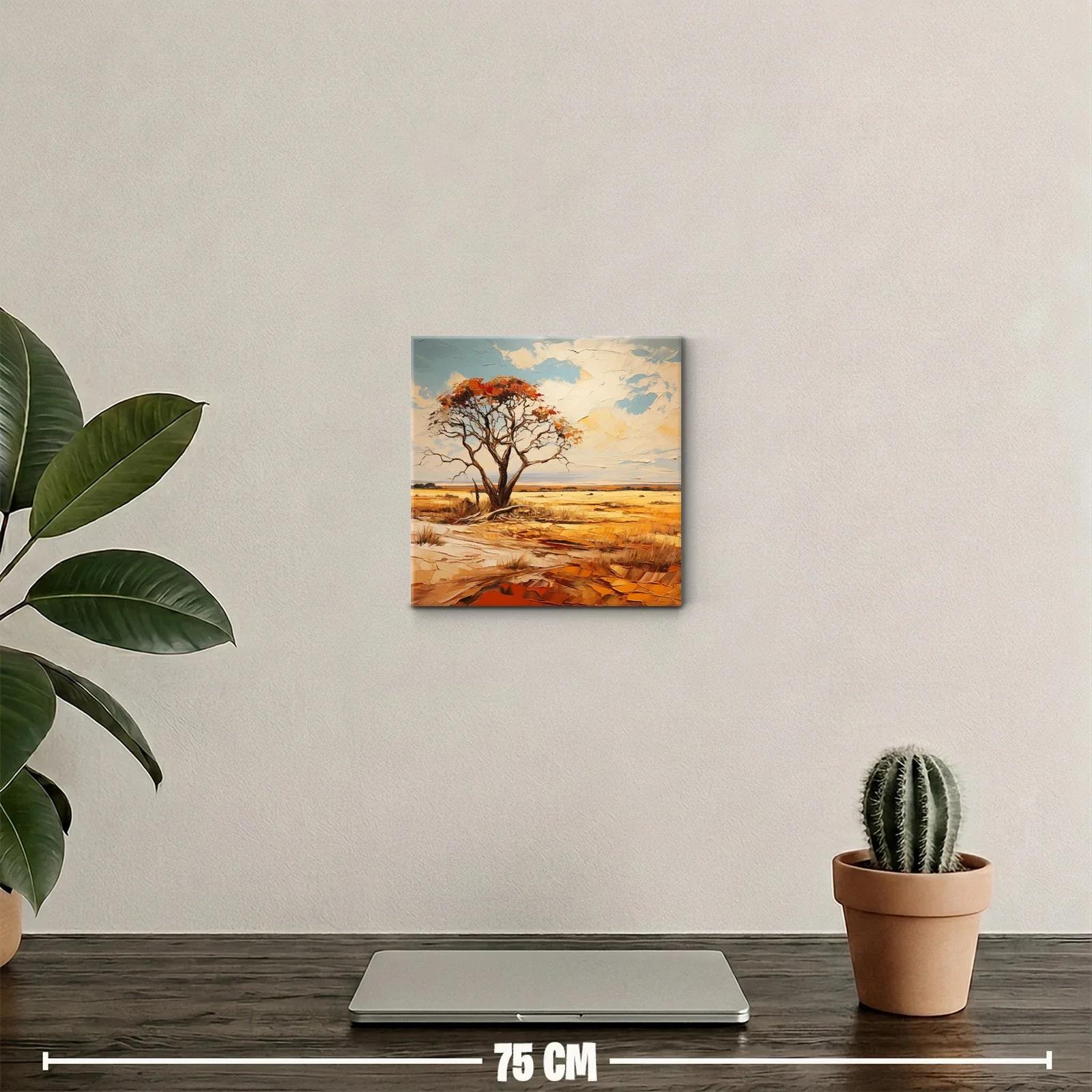 Paisaje sereno con árbol solitario y cielo abierto — miniatura 2