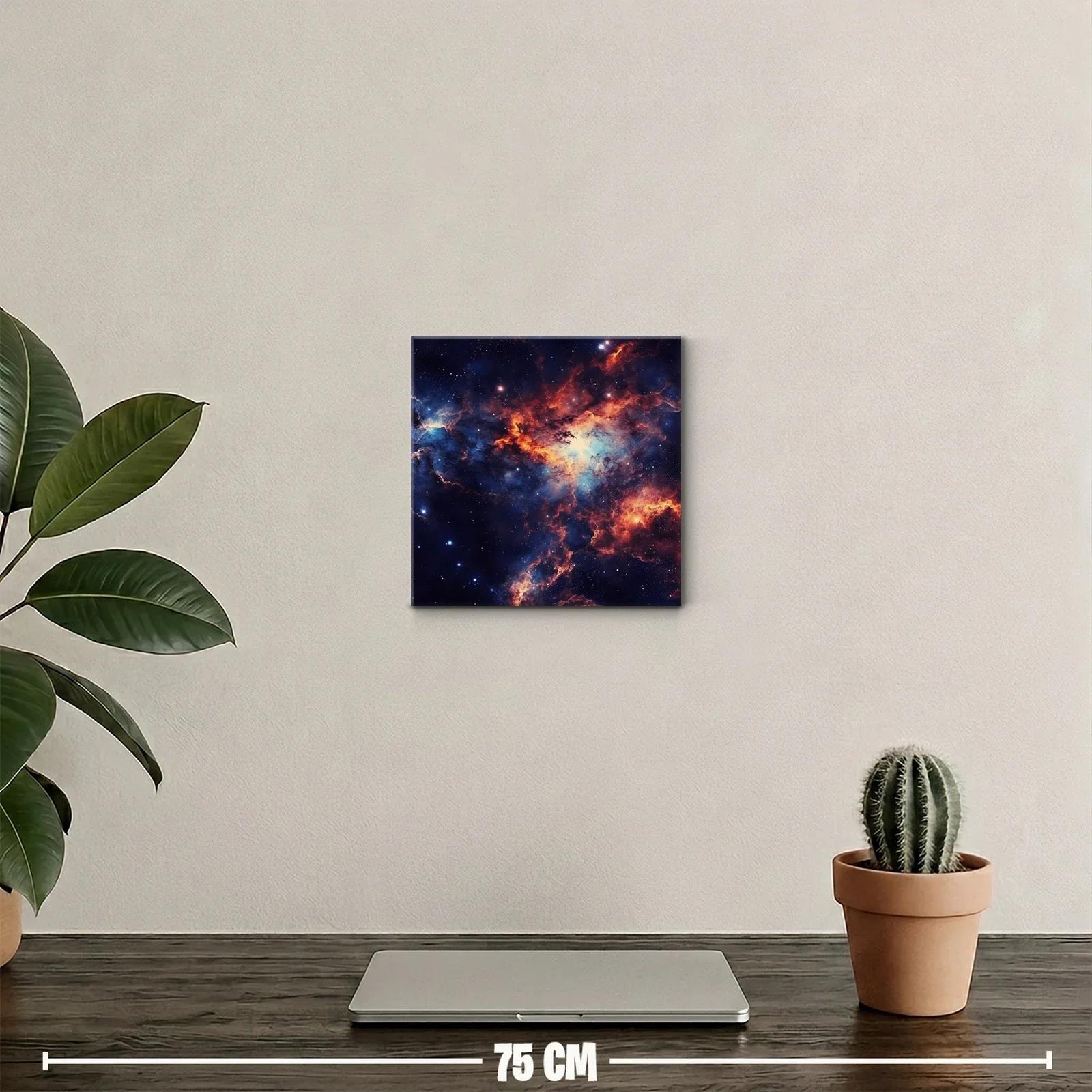 Nebulosa cósmica con vibrantes tonos de azul y naranja — miniatura 2