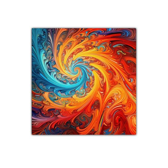 Remolino de colores vibrantes en espiral dinámica