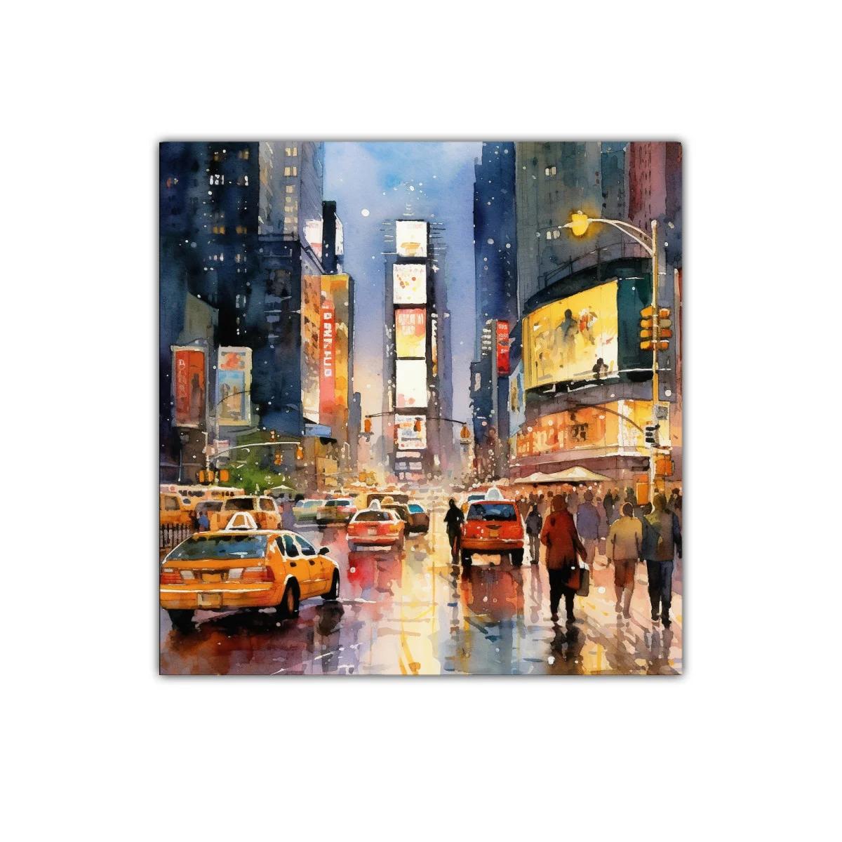 Atardecer en la ciudad con luces y movimiento urbano — imagen principal