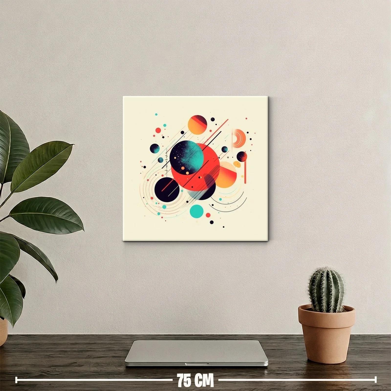 Composición abstracta con círculos en tonos vibrantes — miniatura 2
